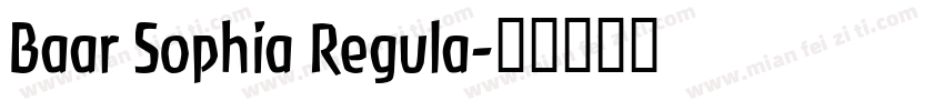 Baar Sophia Regula字体转换
